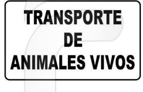 FAYCOM FA101290 - Placa de señalización Transporte de animales vivos. Medidas