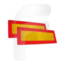 FAYCOM FA108288 - KIT 2 PLACAS TERMOPLASTICO VEHICULO