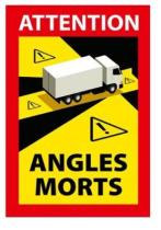 ATRESSA - RINDER 570500 - PEGATINA "ANGLES MORTS" 170X250MM