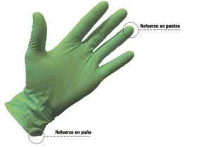GRASPER GUANTES 8980L - GUANTES DIAMANTADOS VERDE L  50 UNDS